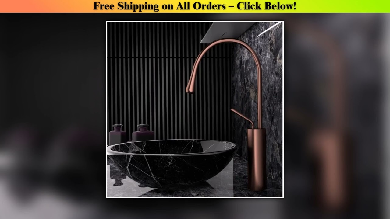 Brushed Rose Gold Bathroom Faucet Brushed Gold Basin Faucet  Hot  Cold Sink Faucet Brass Lavotory