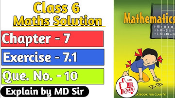 Ncert Class 6 Maths Exercise 7.1 Question number 10 | Fractions Chapter 7 | Md Sir Class 6