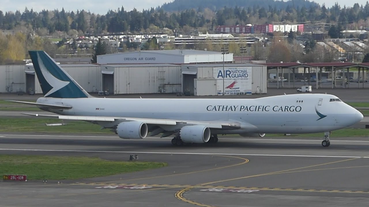 Cathay Pacific Cargo Boeing 747867F [BLJJ] Takeoff from PDX YouTube