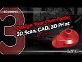 3d scan design and print series part 3  design your own gearbox cover  revopoint mini2