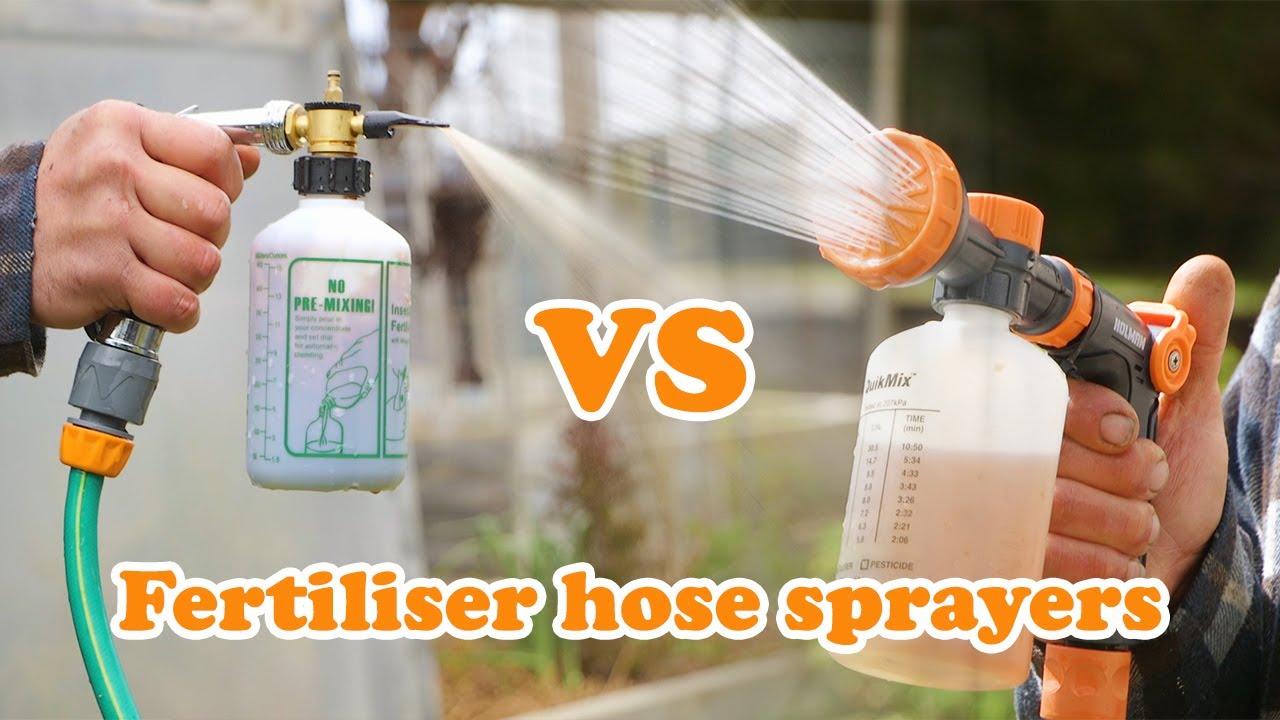 Holman QuikMix Spray Gun vs Greenleaf Hose Sprayer