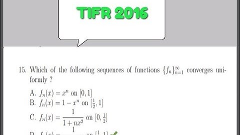 TIFR 2016 Q.15 (Uniform Continuity)