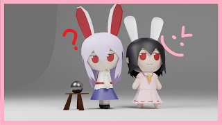 Tewi's small prank【Touhou Blender animation】