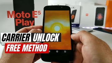 Motorola Moto E5 Play Network Unlock Code