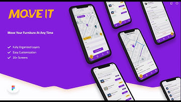 Move It Mobile App UI/UX Design — Modern Logistics & Delivery Platform | Prototype in Figma