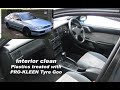 BARN FIND TOYOTA CARINA E Project part 6.  Interior Clean With pro-kleen Tyre Goo.