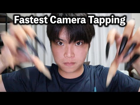 【ASMR】鼓膜に響く！最も早い高速カメラタッピング📷💥 (No Talking) / Resonates to the eardrums! Fastest camera tapping