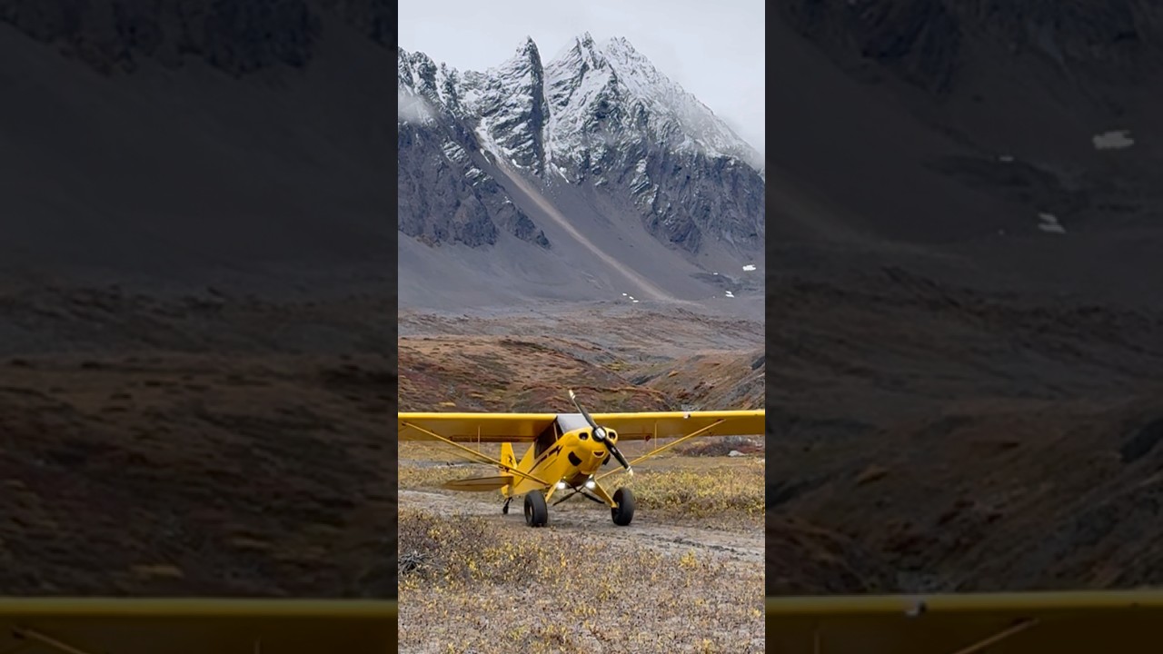 Flying in the Alaskan wilderness.  