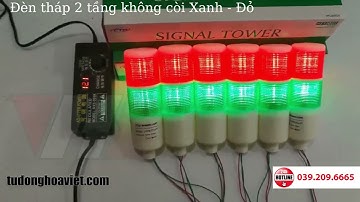 Đèn tháp 2 tầng không còi 12VDC - 0392096665