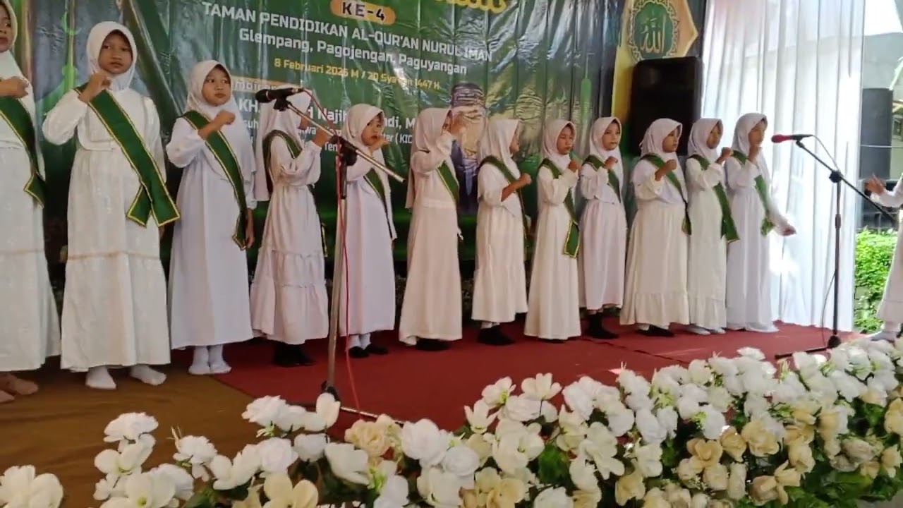 Lagu Yalal Wathon Paduan Suara TPQ Nurul Iman Desa Pagojengan.