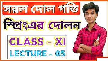 স্প্রিং এর দোলন | সরলদোলগতি | Simple Harmonic Motion | Class 11 | Lecture 05 | BONG PHYSICS