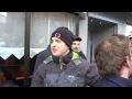 Dortmunder Nazi Michael Brück weint bei der Kundgebung gegen rechts