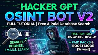 HackerGPT OSINT Bot V2 – Search Emails, Phones & Leaked Data on Telegram | Full Guide