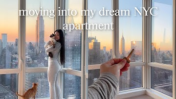 moving into my DREAM NYC high-rise apartment 🏠🔑 empty apt tour & moving vlog!