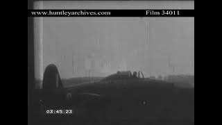 Unique film of Britain's first Proto-Jet Aircraft, Whittle E28, 7th April 1941.  Archive film 34011