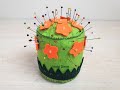 How to Make a Pincushion Tutorial, Sewing Pincushion, Keçeden İğnelik Yapımı, İğnedanlık Yapılışı