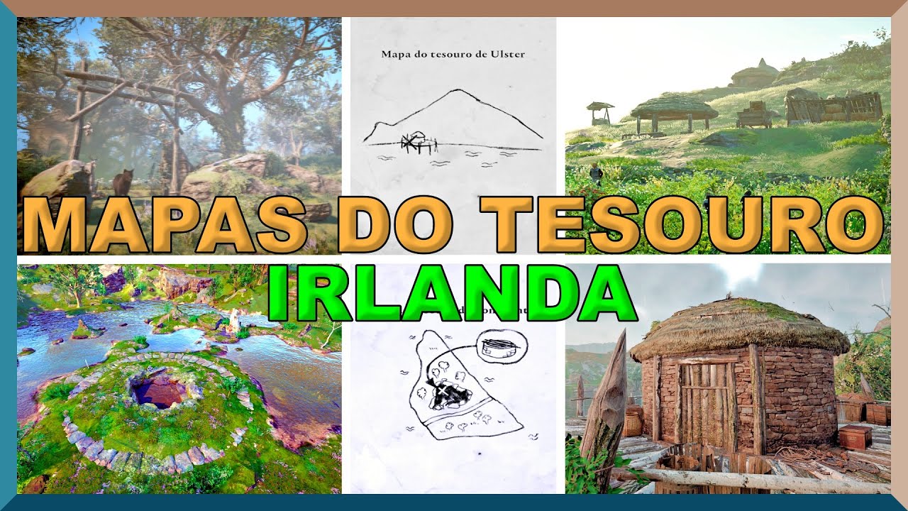 TODOS OS MAPAS DO TESOURO DA IRLANDA - ASSASSIN'S CREED VALHALLA 