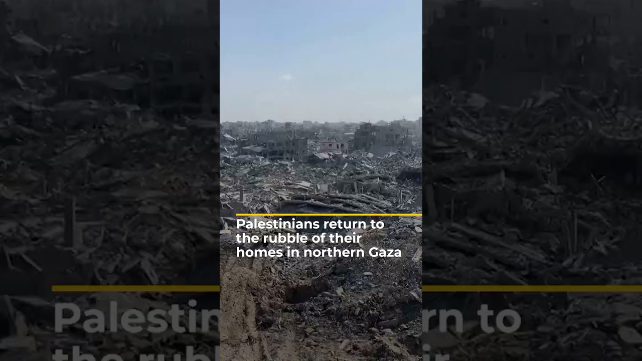 الفلسطينيون يعودون إلى أنقاض منازلهم في شمال غزة