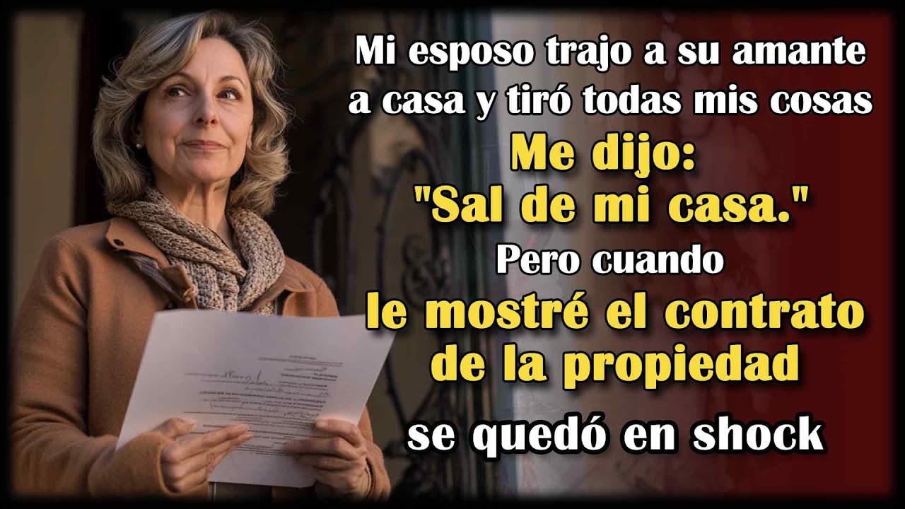 me echó de casa para que su amante se mudara, pero un solo papel cambió todo por completo