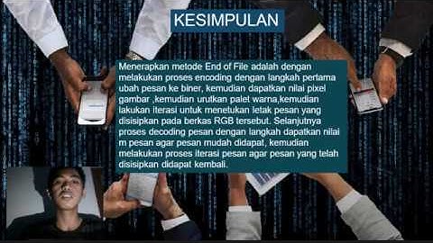 PERANCANGAN APLIKASI STEGANOGRAFI UNTUK MENYISIPKAN TEKS PADA GAMBAR DENGAN METODE END OF FILE