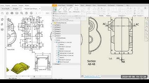 Parallel Index Drive Modeling   Part 7  Technical Drawing  3 of 3