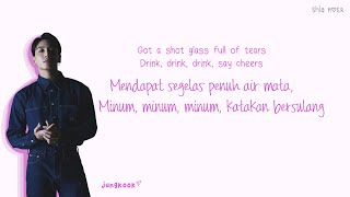 Jungkook (곡명) Shot Glass of Tears [Eng/Ina] Color Coded Lyrics Lirik Terjemahan Indonesia