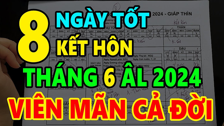 Tháng 8 âm ngày nào đẹp để cưới năm 2024