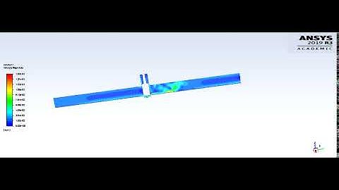 Ansys simulation using gate valve 10mm lift
