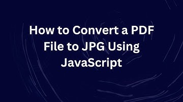 How to Convert a PDF File to JPG Using JavaScript