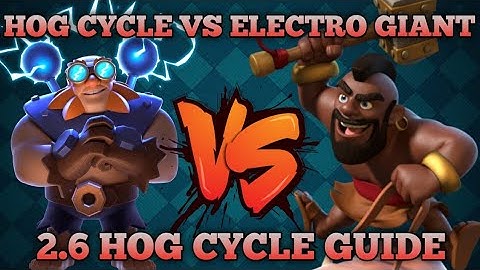 2.6 Hog Cycle Guide - Hog Cycle Vs Electro Giant - Hog Cycle Tutorial -How to play Hog Cycle deck OP