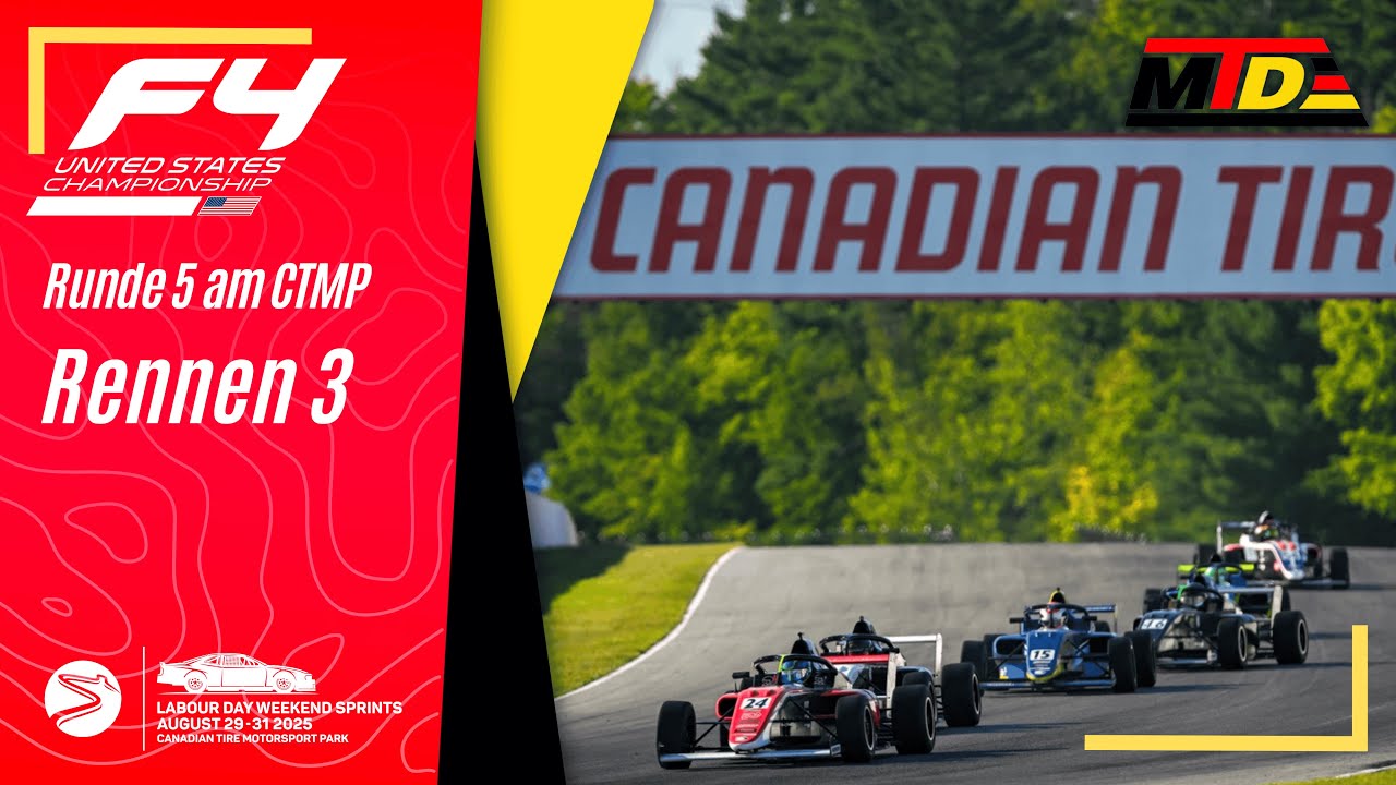 F4 US Championship 2025 | Runde 5 - Rennen 3 | CTMP Labour Day Weekend Sprints (Deutsch)