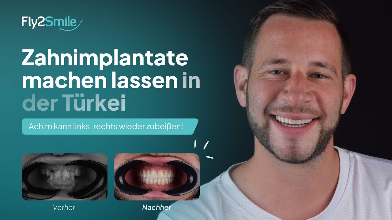 Zahnsanierung Türkei - Achim kann links, rechts wieder zubeißen