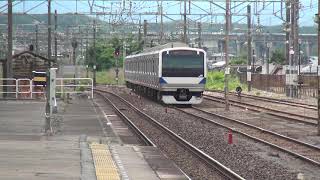 東北本線 白河駅 Ｅ５３１系４５８編成 ＫＹ入場運転停車到着 2020.06.02