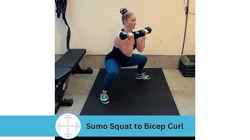 Sumo Squat to Bicep Curl