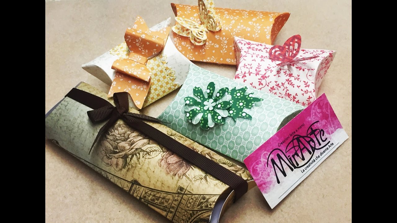 DIY Tutorial Scatoline Pillow con Pillow Box Punch Board