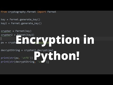 Video: How To Encrypt A String