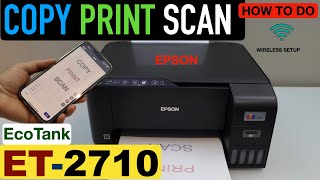 Epson EcoTank ET-2710 Scanning, Printing &amp; Copying.