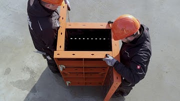 Modular column formwork adjustable from PASCHAL I Assembly instruction [en]