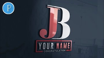 How to make JB name 3d Logo mockup design | Mobile se logo kaise banaye | pixelLab #channel #youtube
