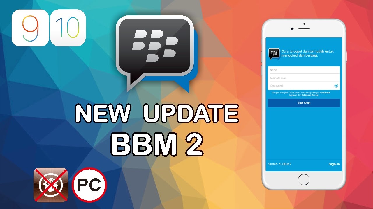 NEW UPDATE Install App Clone BBM 2 for Iphone IOS 10 .1.1 - 10.2 No