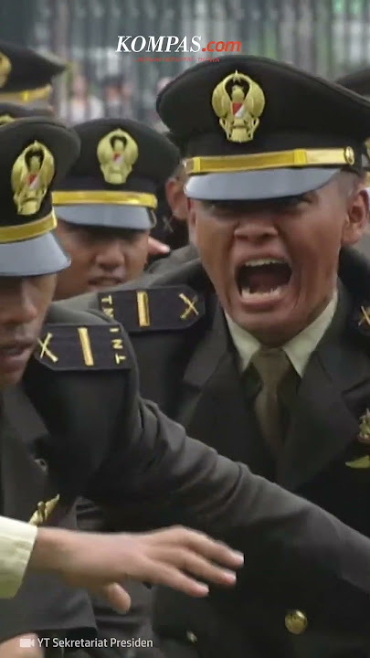 Yel-yel Perwira TNI AD di Hadapan Presiden Jokowi