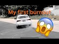 My first burnout in my lexus and the exhaust   