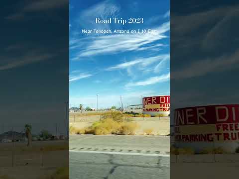 Road Trip 2023 - USA || I 10 W Near Tonopah, AZ || #roadtrips #travel #arizona #roadside #driveusa