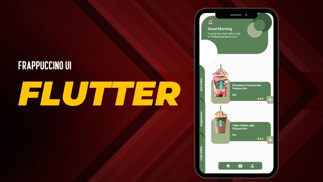 IceCream ui || Frappuccino UI in Flutter || Reusability in code - YouTube