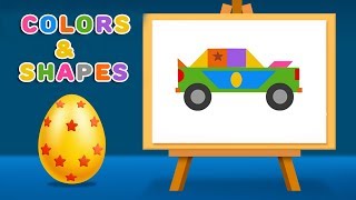Learn Colors With Car Coloring Pages Colors And Shapes For Kids