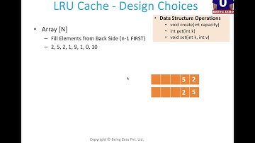Array as Design Choice for LRU Cache