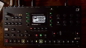 Octatrack MKII Elektron. Piano Tape loops jam. Glitchy drums