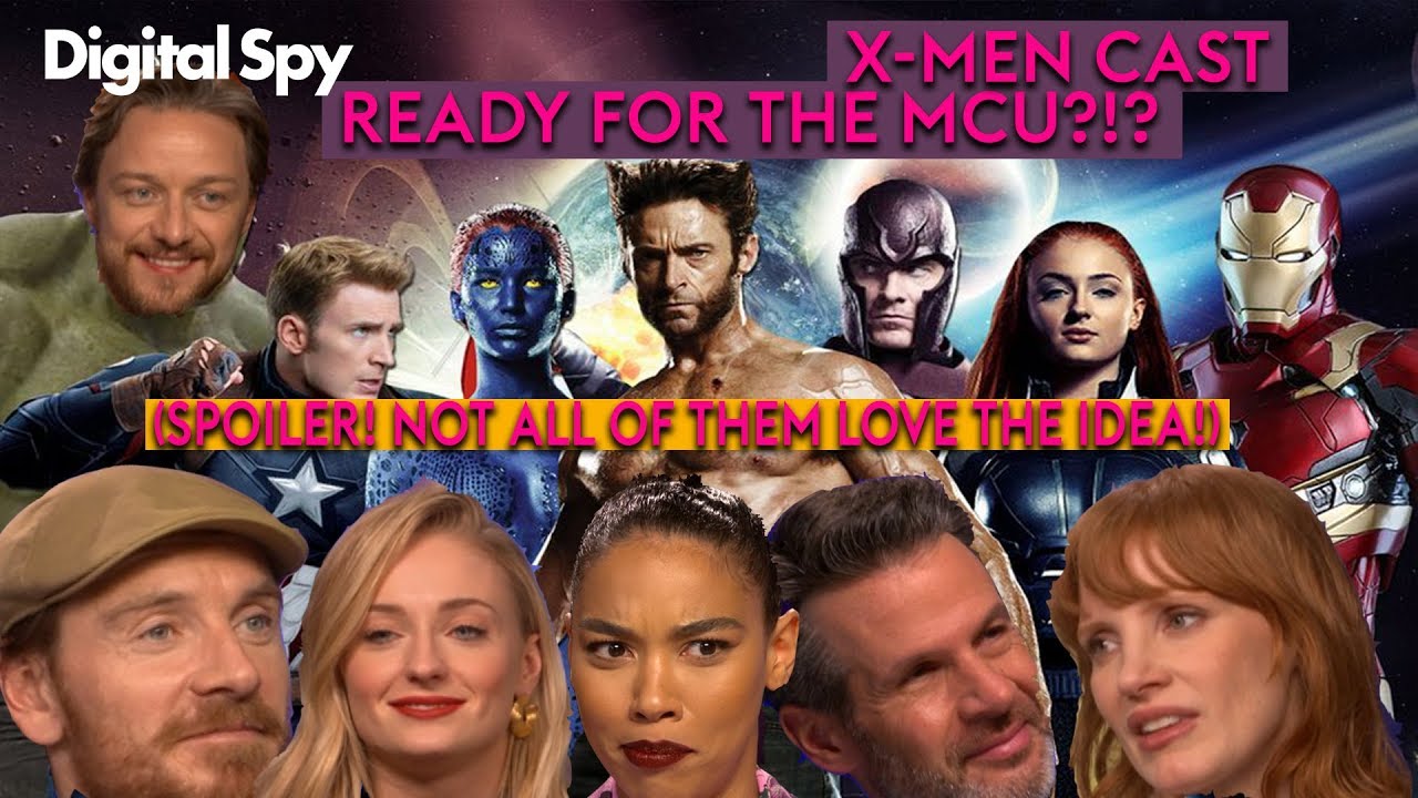 X Men Dark Phoenix Cast On Joining The Mcu And Michael Fassbender Fighting Ironman Youtube