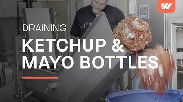 WEIMA G.200 Recycling draining and compressing ketchup and mayonnaise bottles