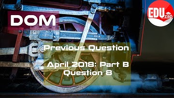 Previous Question Paper Discussion | ME304 DOM | April 2018 | Part B |Qn 8 |KTU |B.Tech| Semester 6